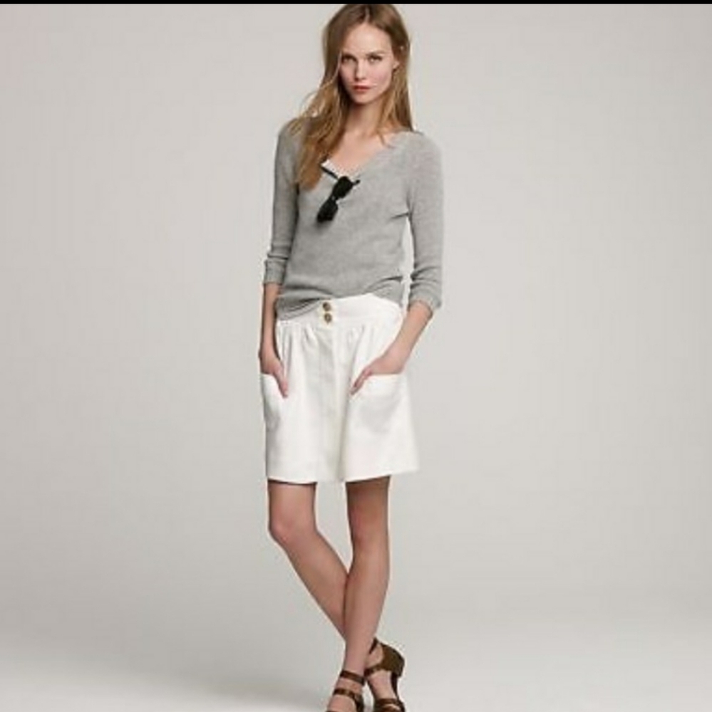 J. Crew Factory ⭐️  White Skirt with Pockets